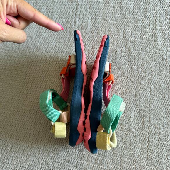 Teva Rainbow Multicolor C Hurricane XLT 2 Velcro Strappy Sandals - Youth 10 - Picture 3 of 9